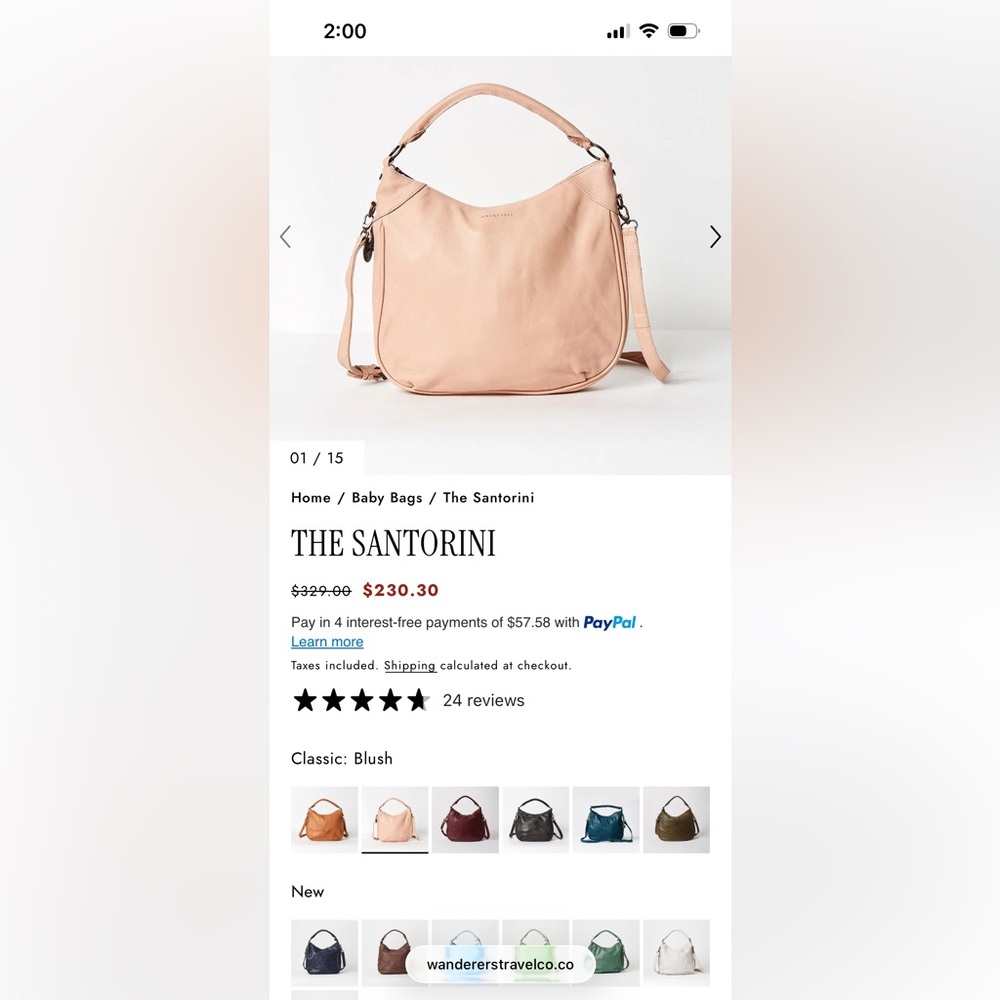 Wanderers Travel Co Santorini Crossbody/Shoulder Bag - Picture 14 of 16